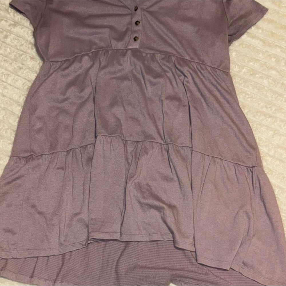 Purple Tiered Dress